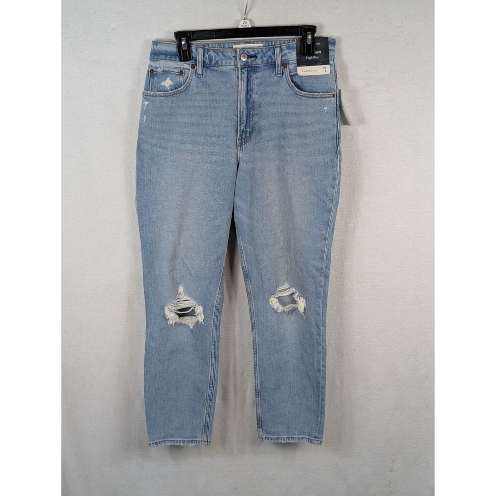 Abercrombie & Fitch The Mom High Rise Curve Love Jeans Women's Size 28/8